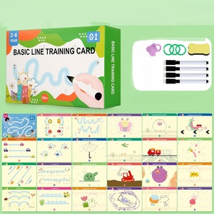 Práctica de escritura educativa reutilizable aprendizaje pluma Control Tarjeta de entrenamiento tarjetas de pensamiento lógico libro para niños juguete de aprendizaje - Product Image 5