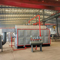 Chaudière à vapeur horizontale à granulés de biomasse série DZH de 2,5 tonnes, combustion complète, haute efficacité thermique, chaudière à vapeur à biomasse
