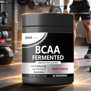 Boisson de récupération post-entraînement à marque privée OEM, supplément nutritionnel de BCAA fermenté à la framboise bleue, poudre d'acides aminés - Product Image 4