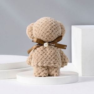 Wholesale Gift Colorful Washing Sublimation <b>Roll</b> Embroidery Soft Absorbent Lovely Bear Hand Towels - Product Image 5