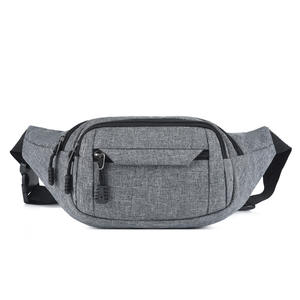 Sac <span class=keywords><strong>Banane</strong></span> Taille Homme Femme Grand Décontracté pour Téléphone Ceinture Fermeture Éclair Toile Hanche Sac de Voyage Noir Unisexe Antivol CN;GUA - Product Image 4