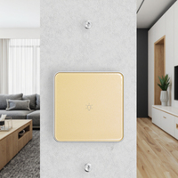 Appareils de maison intelligente ODM OEM pour Tuya Zigbee Touch App Control Interrupteur d'éclairage unipolaire PC Matériel Norme européenne pour la maison