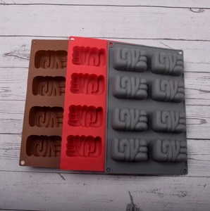 8 Cavity <b>Silicone</b> Mousse Cake Mold DIY Kitchenware Pastry <b>Baking</b> Tools For Bakery And Home Use Food Grade Reusable - Product Image 5