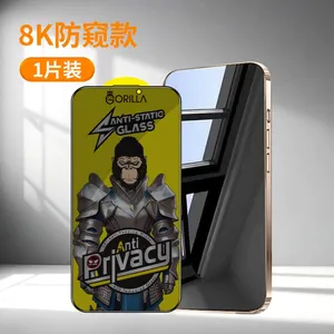 Protector de pantalla ESD Antiestático de vidrio templado gorila de privacidad para Samsung S25 Ultra <span class=keywords><strong>iPhone</strong></span> 16 Pro Max 15 <span class=keywords><strong>12</strong></span> 13 <span class=keywords><strong>mini</strong></span> - Product Image 6