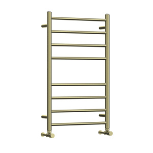 Radiador de Toallas Hidrónico de Acero con Acabado PVD Cepillado, Estilo Moderno y Lujoso, Personalizado OEM - Product Image 1