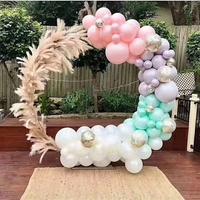Nouveauté 2023 : Kit de support d'arche de ballons de luxe en métal doré, kit d'arche de ballons circulaire, fournisseur de décorations de fête écologiques à faible MOQ