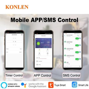Sistema de Alarma Inteligente para el Hogar KONLEN 4G GSM, Kit de Seguridad Inalámbrico de 433MHz, Sirena Interior y Sensor para Puertas y Ventanas para Casa/Negocio - Product Image 3