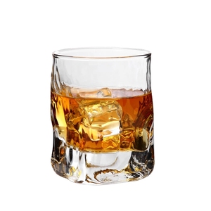 Bicchiere da Whisky Quadrato con Fondo Spesso in Stile Giapponese, Coppa Irregolare Artistica in Cristallo Edo, Calici per XO e Brandy, Regali Aziendali, Bicchiere Dritto per Cocktail - Product Image 1
