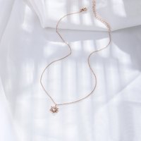 Collier Mlluki en argent sterling 925 avec pendentif fleur de soleil opale et zircon cubique pour femme
