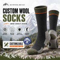 Chaussettes de sport thermiques de luxe de haute qualité, design élégant, logo personnalisé, chaussettes en laine mérinos, randonnée, travail, chaussettes personnalisées