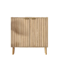 Buffet autoportant moderne en bois de haute qualité Phoenix avec étagères réglables – Meuble de rangement pour salon