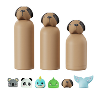 Bouteille d'eau isotherme en acier inoxydable pour enfants, design 3D dessin animé, logo personnalisé OEM ODM, vente en gros