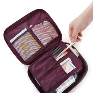 Travel Cosmetic Storage Bag Rectangle Waterproof Polyester Makeup Organizer For Women Travel And Business Use - Product Image 5