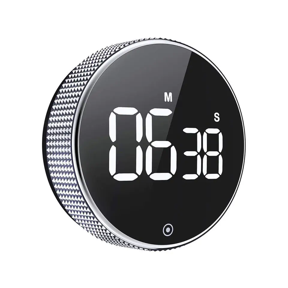 Ronde Keuken Timers Digitale Keuken Countdown Timer Magnetische Lcd Grote Display Countdown Timer