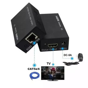 60m hd Extender Network Extensor à RJ45 Ethernet Adapter 1080P 60HZ HDTV Extender Cat5E/6 Extend HDTV Extensor - Product Image 4
