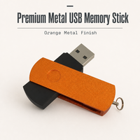 Flashdisk USB Logam Putar Murah Grosir Custom 4GB 8GB 16GB 32GB Pendrive Promosi Bisnis Iklan Grosir Thumb Drive