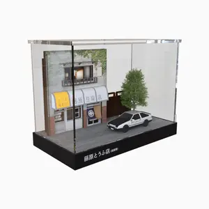 Модель паркинга Fujiwara Tofu масштаб 1/64, сцена магазина, моделирование панели Osong для гаража, модифицированный гараж