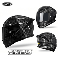 Nouveau Casque de Moto Intégral en Fibre de Carbone de Haute Qualité avec Protection Solaire, Vente en Gros d'Usine, Casques Certifiés DOT