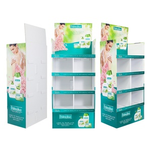 ชั้นวางสินค้าแบบตั้งพื้น 3 ชั้น ทำจากกระดาษลูกฟูก ประกอบง่าย ปรับแต่งได้ พิมพ์ CMYK สำหรับของเล่นเด็ก - Product Image 2