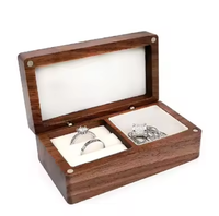 Boîte à bijoux miniature haut de gamme personnalisée en bois, boîte de rangement en bois faite à la main, emballage écologique et recyclable pour montres et bijoux