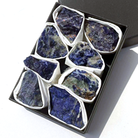 Prix d'usine – Coffret de pierres brutes de chakra en améthyste naturelle transparente, cristaux de guérison, coffret cadeau