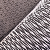 Tissu en maille hexagonale tricotée simple face 7D 100% polyester, respirant, résistant à l'abrasion, écologique, séchage rapide, pour la maison et les filles