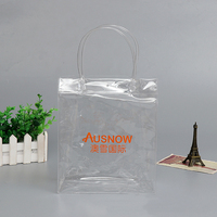 Sacs de Shopping en Plastique Personnalisés Transparent avec Poignée, en PVC, pour Emballage Cadeau, Économiques, avec Logos