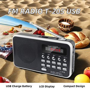 T-205 portabel, <span class=keywords><strong>Radio</strong></span> SD dengan USB & FM layar Digital dapat diisi ulang 3-Band fungsi <span class=keywords><strong>Radio</strong></span> Internet <span class=keywords><strong>speaker</strong></span> klip sabuk bawaan - Product Image 2