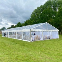 Grande tente de réception de mariage en plein air avec toit transparent pour les événements à vendre