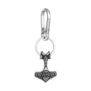 yunnique Thor's Hammer Keychain Zinc Alloy Unisex Pendant Gift Nordic Style - Product Image 5