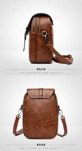 Bolsos New Fashion Student Mobile Phone Single Shoulder Bag Simple Ladies <b>Small</b> Bag Pu Pure Color Zipper Crossbody Bag - Product Image 5