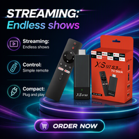 XS97 S3 BT Android TV Stick 4K HDR 2GB/8GB 2.4G/5G WiFi IPTV Miracast Airplay Control Remoto por Voz