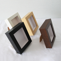 Cadres photo 3D modernes en boîte à ombre, creux de 3 cm, en plastique noir, 10x15 cm, écologiques, pour la décoration intérieure, avec paysage.