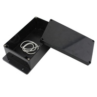 Boîtier en plastique 200*120*75mm avec oreilles de fixation pour extérieur, boîte de jonction étanche pour électronique, couleur noire