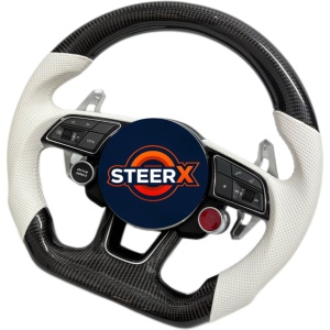 Volant en fibre de carbone personnalisé pour A1 A3 A5 A6 A7 RS R8 RS3 C7 Q5 Q7 S3 8V B8 B9 Q3 Q8 TT - Product Image 2