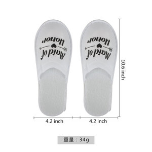 Pijamas <span class=keywords><strong>de</strong></span> boda <span class=keywords><strong>de</strong></span> J-328, zapatillas <span class=keywords><strong>de</strong></span> dama <span class=keywords><strong>de</strong></span> <span class=keywords><strong>honor</strong></span> desechables baratas para invitados <span class=keywords><strong>de</strong></span> hotel - Product Image 4
