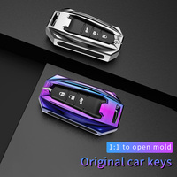 Coque de protection pour clé de voiture en alliage de Zinc, compatible avec Toyota land cruiser COROLLA HIGHLANDER CAMRY RAV4 REIZ LEVIN
