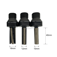 Foret de fraisage de doigt de CNC de diamant de haute qualité D10 * 40T D12 * 40T D16 * 40T foret de fraisage de doigt de CNC de diamant pour la pierre de granit/quartz