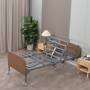 Lit médical électrique réglable pour <span class=keywords><strong>personnes</strong></span> âgées, nouveau design moderne en acier, avec rangement et massage pour les soins infirmiers - Product Image 3