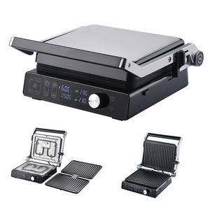 Plaque de cuisson électrique numérique LCD Panni Press, ouverture à 180 degrés, surface antiadhésive, plaque détachable, appareil à <span class=keywords><strong>sandwich</strong></span>, utilisation en intérieur, 2000W - Product Image 6