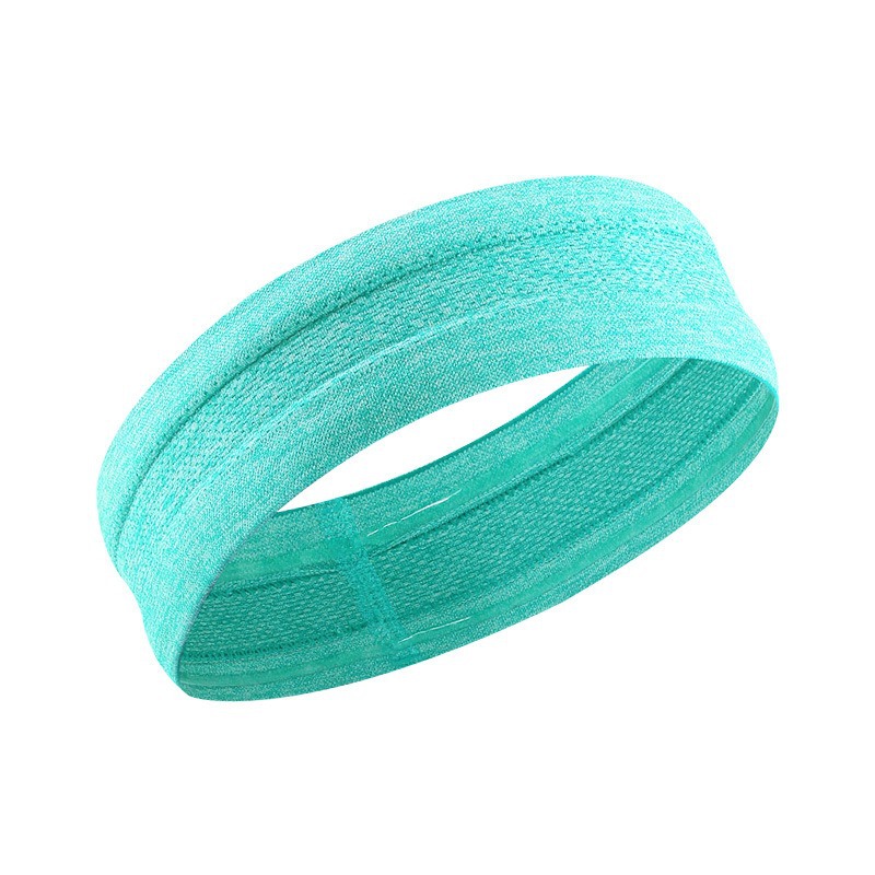 Bandeau double épaisseur en maille épaisse, coloris vert.