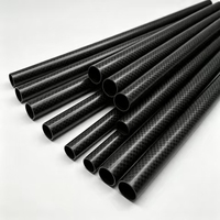 Proveedor Principal de Tubos Redondos de Fibra de Carbono Mate Anticorrosivos para Accesorios de Refuerzo de Trípodes