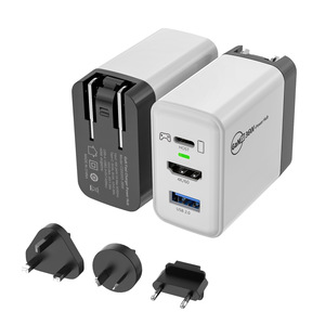GaN 65W PD Fast Charger Docking Station HD 4K@60Hz <strong>Type</strong>-<strong>C</strong> 3.0 USB2.0 Hub 3 in 1 for Switch Laptop USB <strong>C</strong> <strong>Dock</strong> - Product Image 2