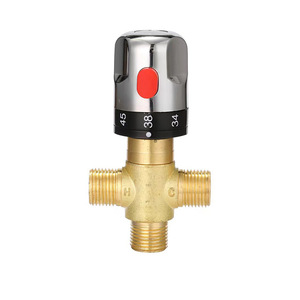 Robinet thermostatique en laiton à 1 poignée G12, vanne de mélange pour salle de bain et cuisine, contrôle de la température de l'eau - Product Image 4