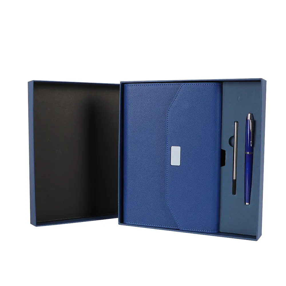 Conjunto de caderno e caneta para presentes promocionais de luxo caro para negócios 2025