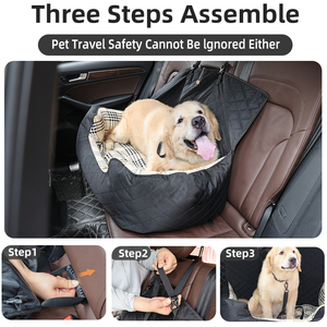 Funda de Asiento de Coche con Logotipo Personalizado, Funda de Asiento de Coche de Gran Tamaño, Moderna, de Poliéster, con Diseño de Mimbre, para Mascotas, Perros, Funda de Asiento Trasero para Coche - Product Image 5