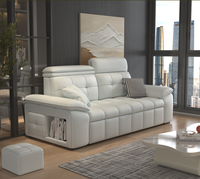 Table basse moderne carrée en tissu avec repose-pieds pour salon, chambre à coucher, hôtel ou appartement
