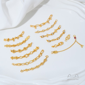 Retención de Color Fuerte, Chapado en Oro Real de 24 Piezas, Doble Colgante, Pulsera de Perlas y Cristal Hecha a Mano, Collar, T - Product Image 2