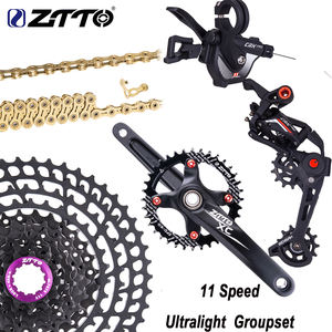 ZTTO ultraligero <span class=keywords><strong>M8000</strong></span> M7000 11 velocidades MTB Groupset desviador trasero bielas 11-50T/52T <span class=keywords><strong>Cassette</strong></span> Cadena de rueda libre para carreras - Product Image 2