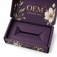 Boîte d'expédition en carton ondulé recyclable personnalisée avec gaufrage et insert découpé pour l'expédition de sérums de soin et l'emballage cadeau – Vente en gros